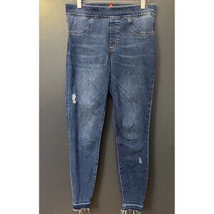 SPANX Ankle Skinny Jeans Medium Wash Mid Rise Medium